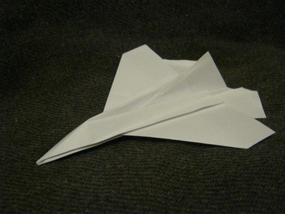 Flying Paper Aircraft -  Jet Fighter.