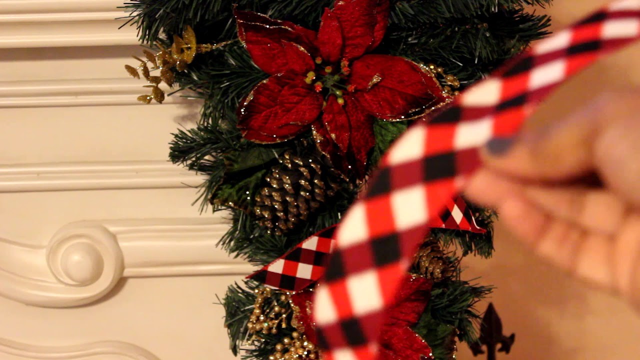 Home for the Holidays: Decorating My Mantel Big Lots Fireplace & Bonus DIY Tree Topper!!!