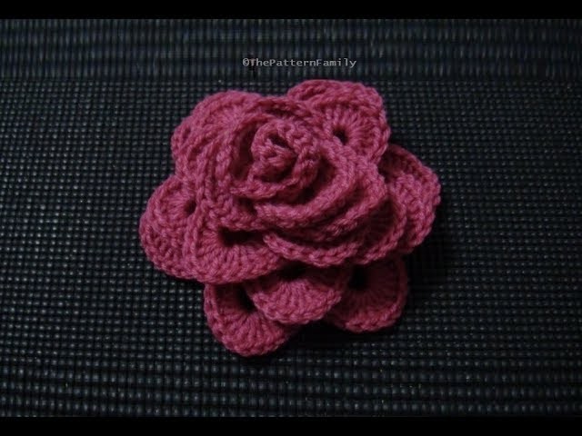 How to Crochet a Flower Pattern #206│by ThePatternFamily