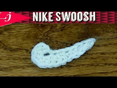 How to crochet a Nike Swoosh - Crochet nike applique