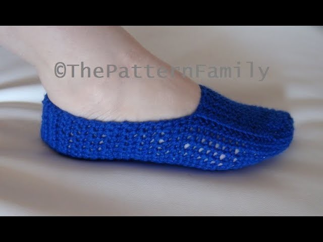 How to Crochet Slippers Pattern #199│by ThePatternFamily