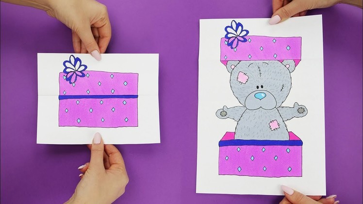 How to Draw Picture With a Secret | Slider Paper Game For Kids