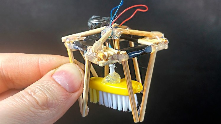 How to Make a mini Electric Robot Cleaner at home - Robot DIY