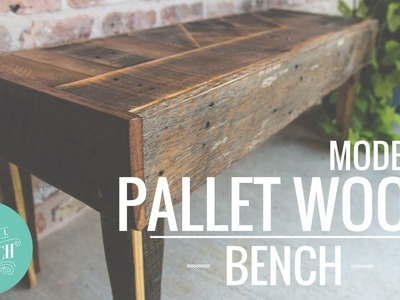 How to Make a Modern Pallet Wood Bench