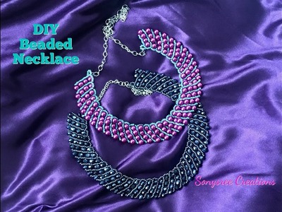 How to make beaded DIY Beaded Necklace ????