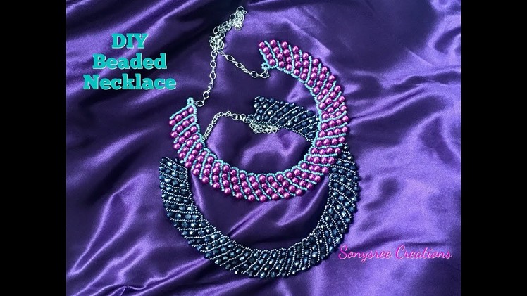 How to make beaded DIY Beaded Necklace ????