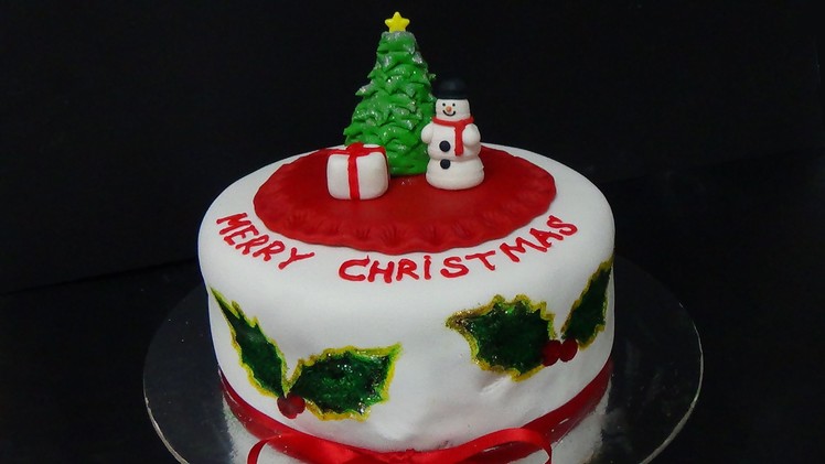 How to make cake merry christmas