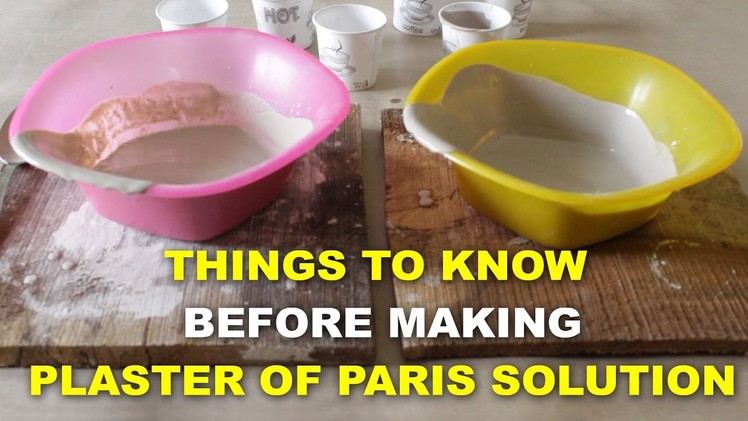 How to mix Plaster of Paris - Satyen Sharma