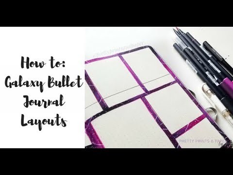 How to: My Galaxy Bullet Journal Layout