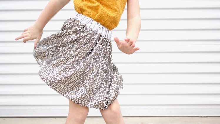 How to Sew a Sequin Skirt, with a lining
