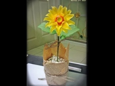 How to stockingflower ( sunflower )by ployandpoom (ผ้าใยบัว)