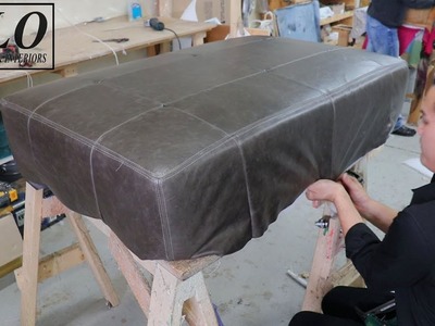 HOW TO UPHOLSTER A TUFTED OTTOMAN - ALO Upholstery