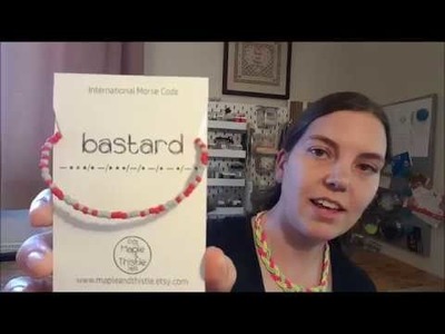 Intro to Morse code and swear word bracelets