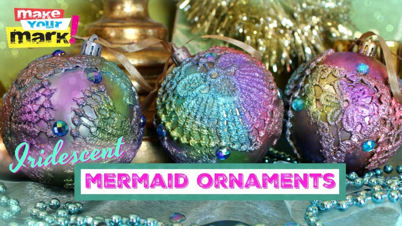 Iridescent Mermaid Ornaments