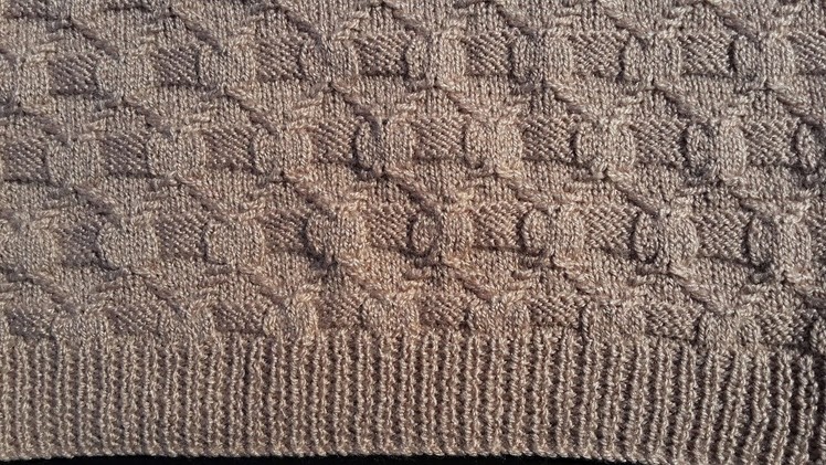 Knitting Pattern for Gents Sweater (Hindi)