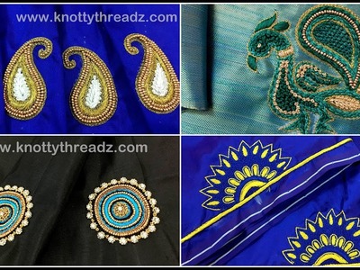 Knotty Threadz Aari Work Maggam Work Blouse Designs | Thread Work | Whatsapp 70221 57753 for Orders