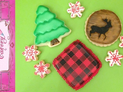 Lumberjack Country Christmas Cookie  compilation tutorial