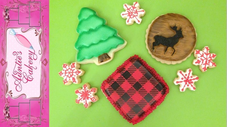 Lumberjack Country Christmas Cookie  compilation tutorial