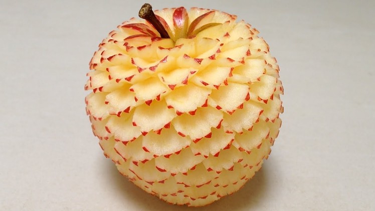 Make Apple Dianthus Flower - Advanced Lesson 22 By Mutita Art Of Fruit And Vegetable Carving