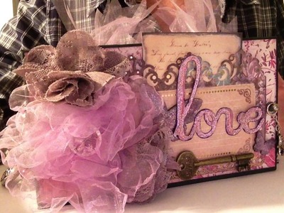 Mini Album Romance theme DCWV Once upon a time paper stack