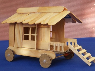 Miniature Gypsy Caravan | Popsicle Stick Crafts