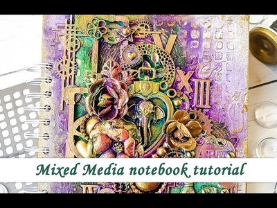 Mixed Media notebook from scratch - tutorial