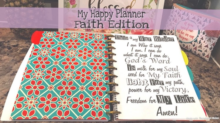 My Happy Planner Faith Edition (War Binder) Set Up ????????