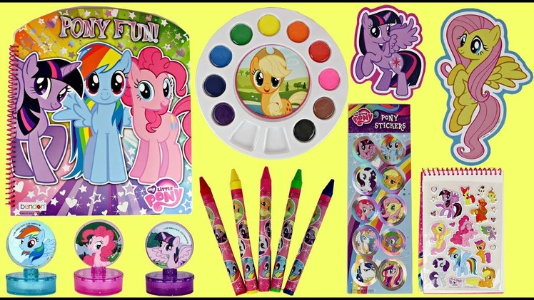My Little Pony Activity Set with Water Color Paints & Crayons