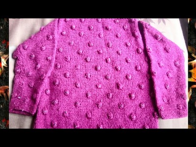 New easy bubble sweater design 2017 | sweater bunai in hindi |