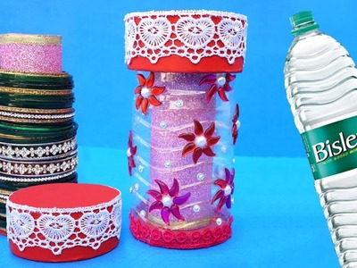 OMG! Bangle Stand from Old Plastic Bottle | Easy Best Out of Waste Craft Idea | Plastic Bottle Craft