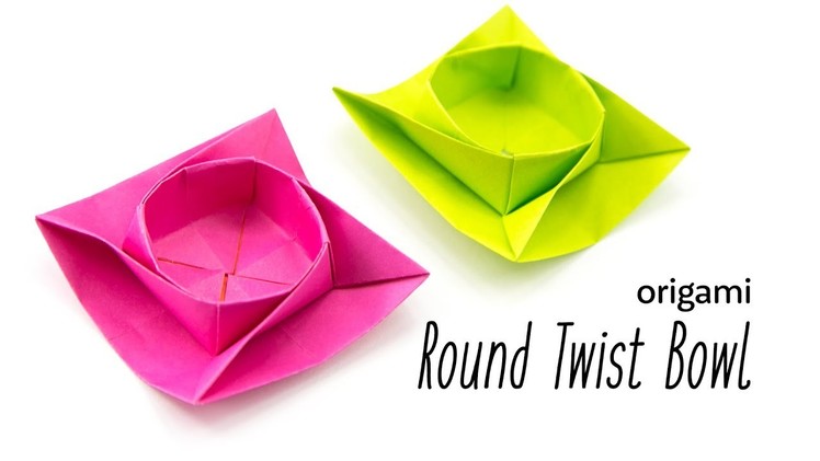 Origami Round Twist Box. Bowl Tutorial · Paper Kawaii