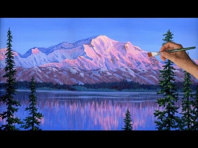 Painting Mountain Glaciers Complete Lesson Acrylic Paint How to