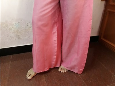 Palazzo pants cutting and stitching Malayalam