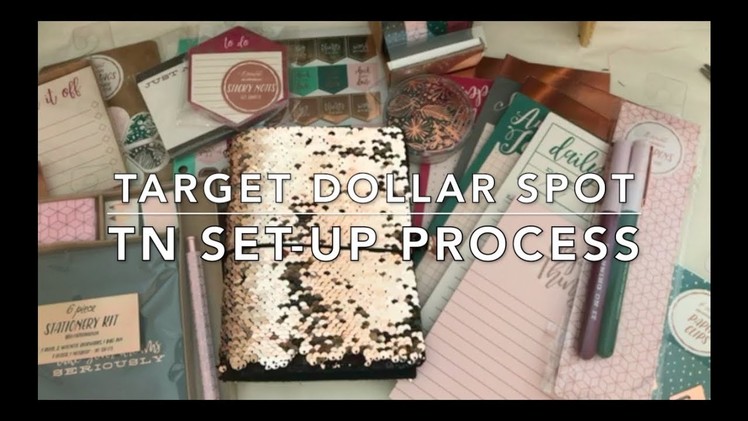 Part 1: Traveler’s Notebook Set-up - Using Target Dollar Spot Stationary Sets