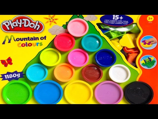 Play Doh Mountain of Colours Playset - Play w. Shapes and Molds - Playdough Toy Review