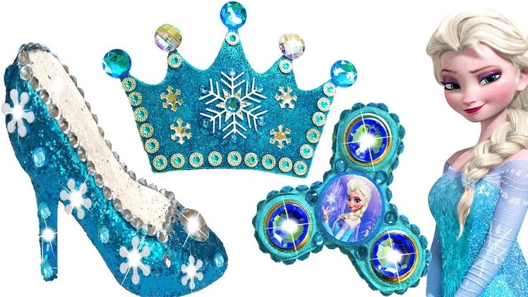 Play Doh Sparkle Disney Princess Frozen Elsa Glitter Shoes High Heels Crown Playdoh Kids Toys