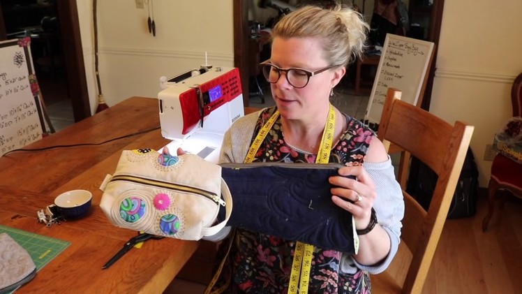 Quilted Boxy Zipper Bag tutorial