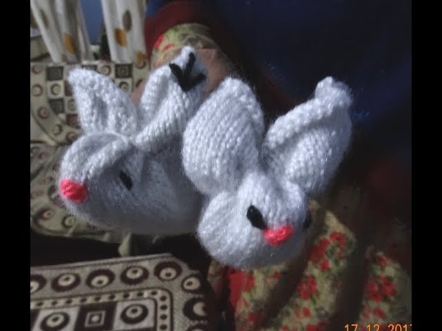Rabbit shaped woolen socks for kids