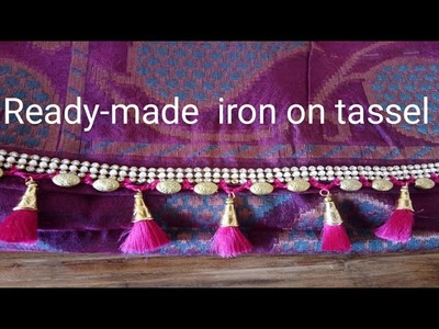 Readymade iron on Saree kuchu. Saree tassel. edging  by Nidhi fashions
