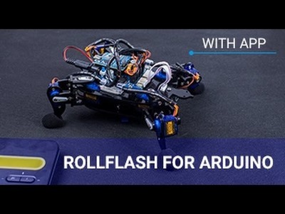 RollFlash Line Following and Obstacle Avoiding Robot for Arduino with Android App