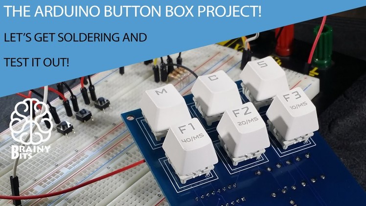 The Arduino Button Box Project!  Let's get soldering and test it out! Tutorial