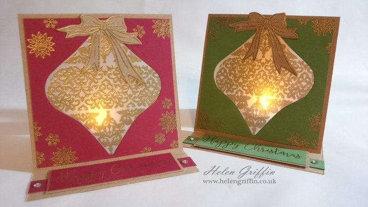 Tutorial | Christmas Bauble Tea Light Card