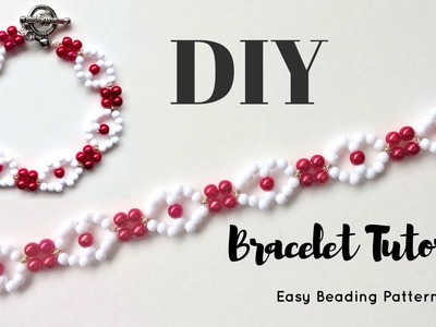 Very easy tutorial  Beaded bracelet pattern