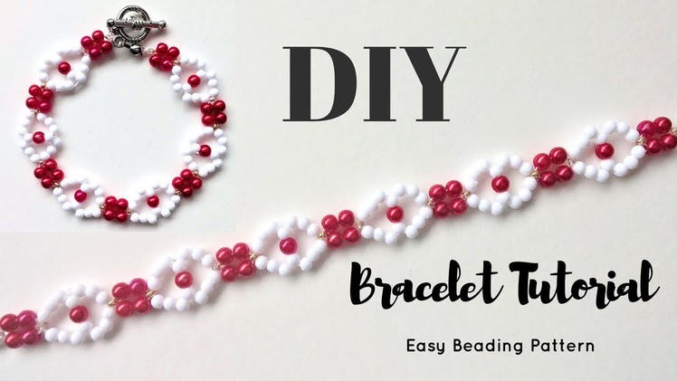 Very easy tutorial  Beaded bracelet pattern