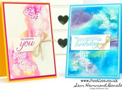 Watercolour Dripping with Stampin' Up! Reinkers