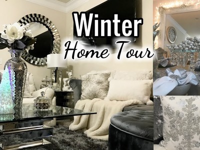 Winter Glam Home Tour 2017 | Living Room, Entryway Decor, Dining Room