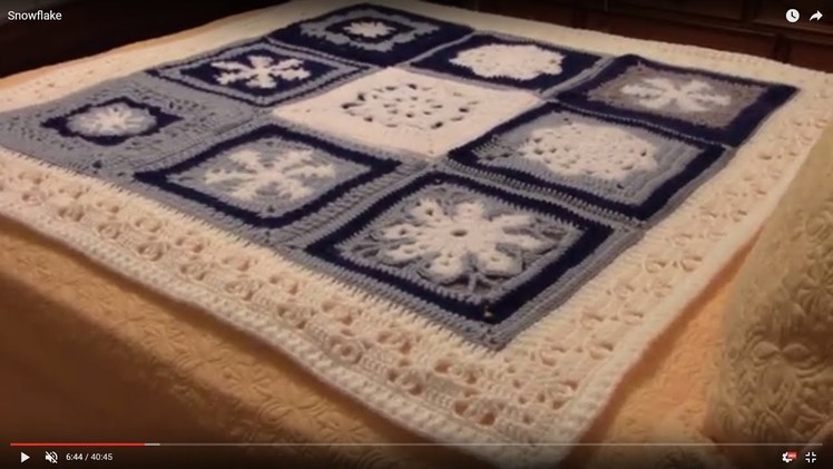 Yarn Bite Podcast #50 - Snowflake Granny Square Blanket, scarves, tips