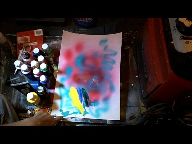 Airbrush painting spray paint art technique how to mix acrylic paint for airbrush