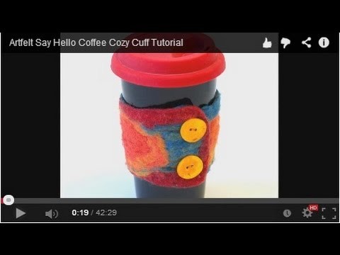 Artfelt Say Hello Coffee Cozy Cuff Tutorial