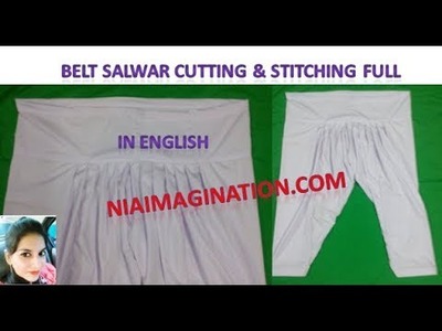 Belt Salwar cutting & stitching professionally full | in English